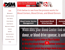 Tablet Screenshot of donorservicemanagement.com